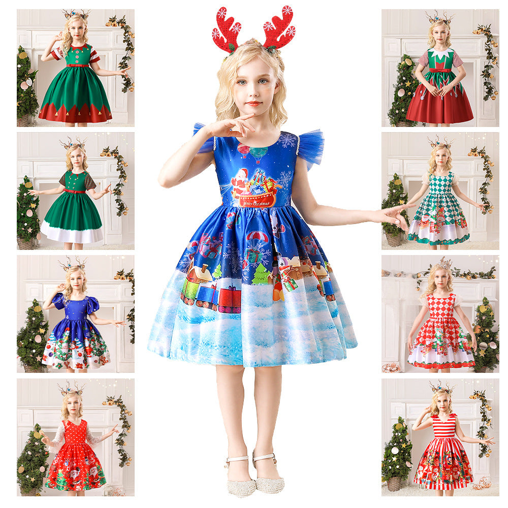 Girls’ Christmas Princess Dress