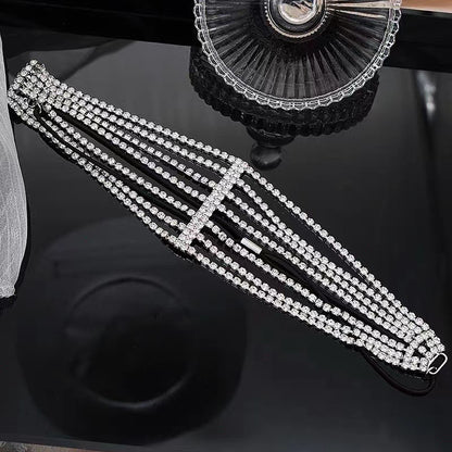 Multi-layer full diamond elastic headband