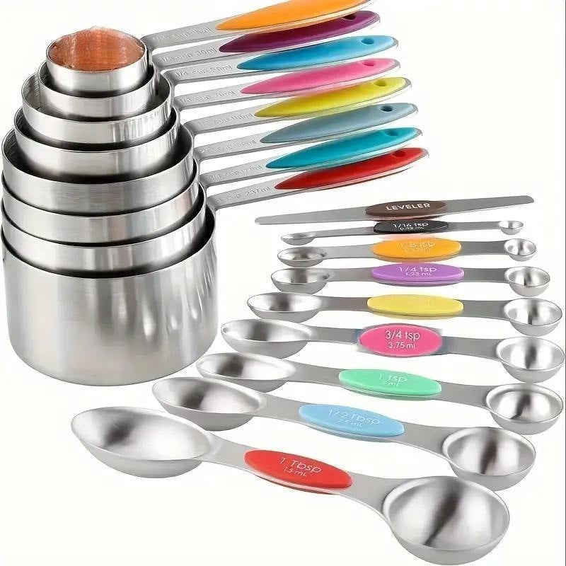 23-Piece Stainless Steel Measuring Set