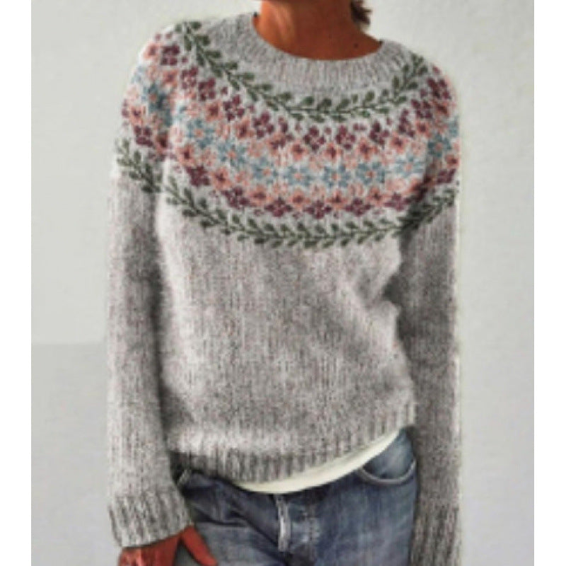 Color-Block Pullover Sweater