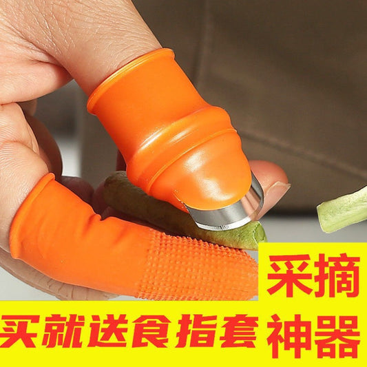 Silicone thumb knife