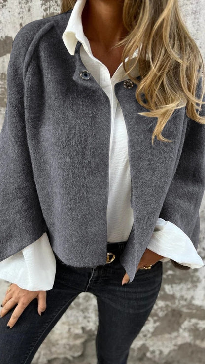 👘 Women’s Loose Cashmere Bat Sleeve Jacket
