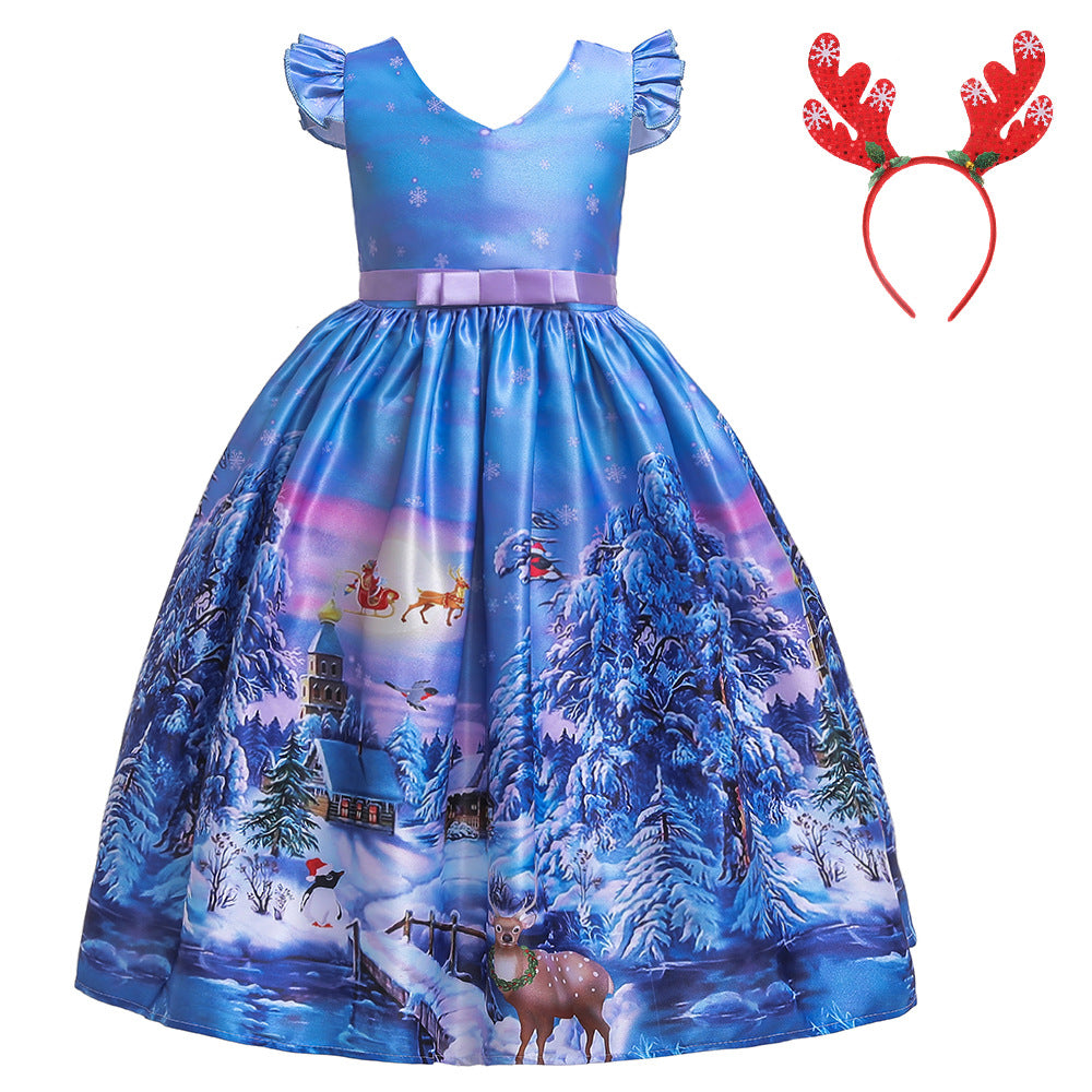 Girls’ Christmas Princess Dress
