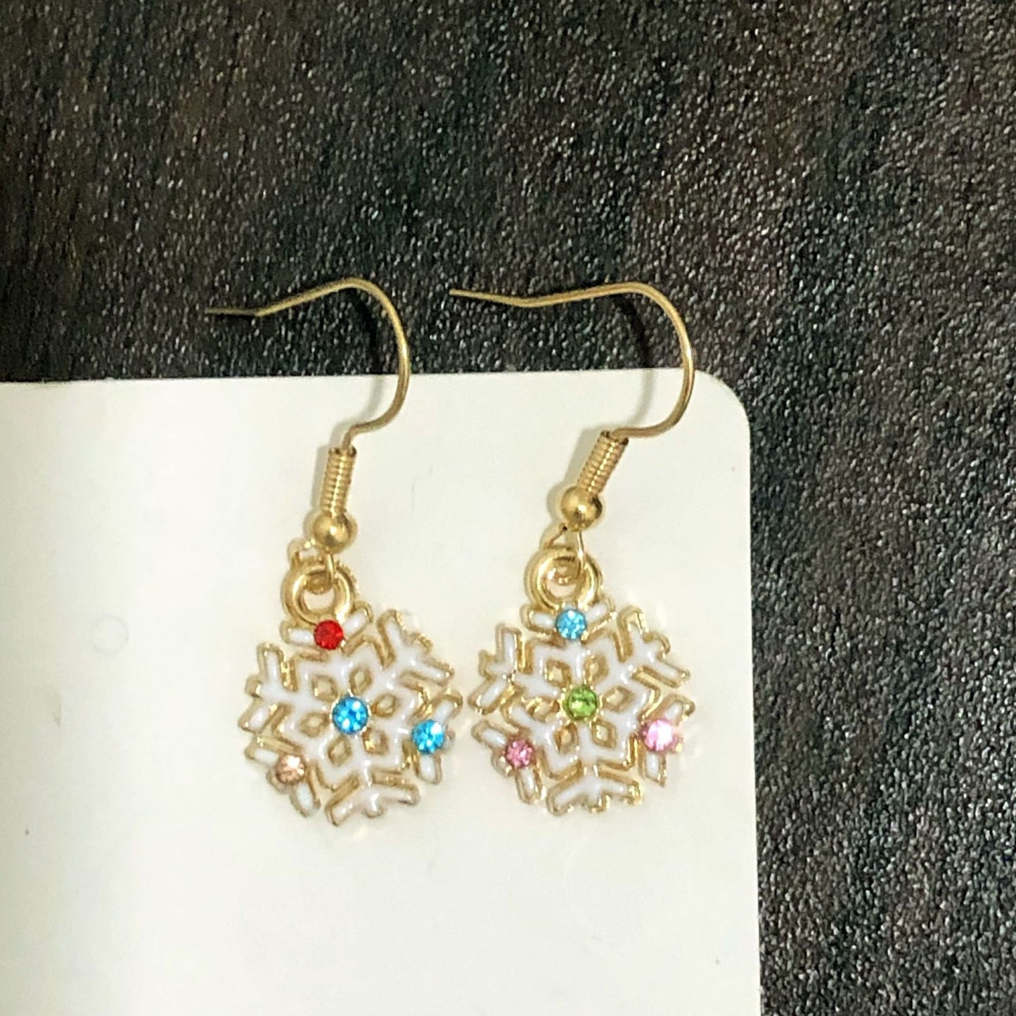 Christmas-themed alloy earrings