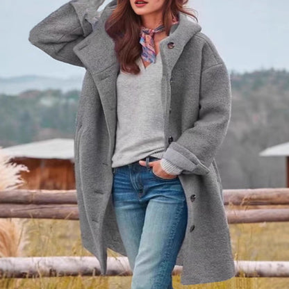 🧥Women’s Casual Hooded Lapel Windbreaker