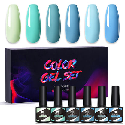 Kit de 6 vernis gel UV couleur