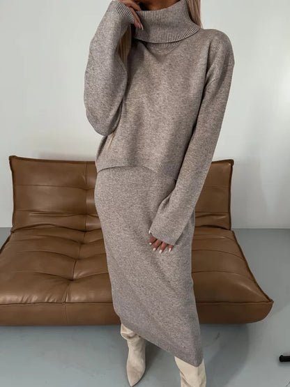 Autumn / Winter Knitted Sweater Dress Set