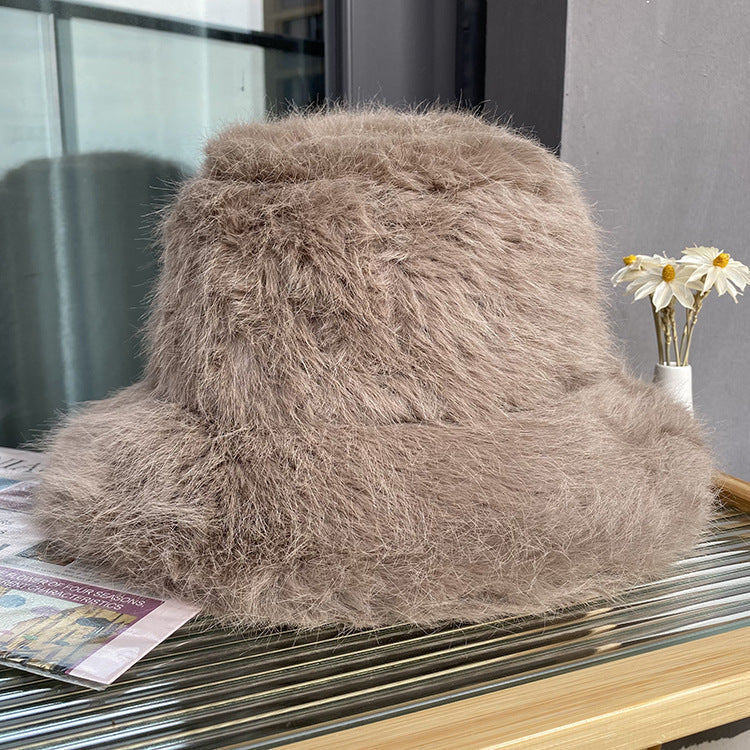 Women's Faux Fur Winter Bucket Hat