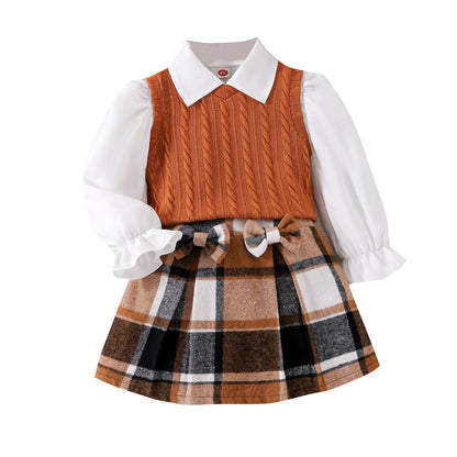 College-Style Girls’ 3-Piece Outfit