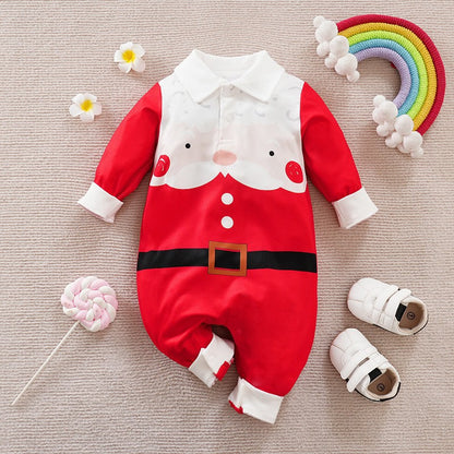 Christmas Cotton Baby Jumpsuit