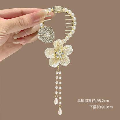 Girls' Tassel Ponytail Hair Clip