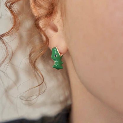 🦖Boucles d'oreilles mignonnes Dinosaure et Crocodile
