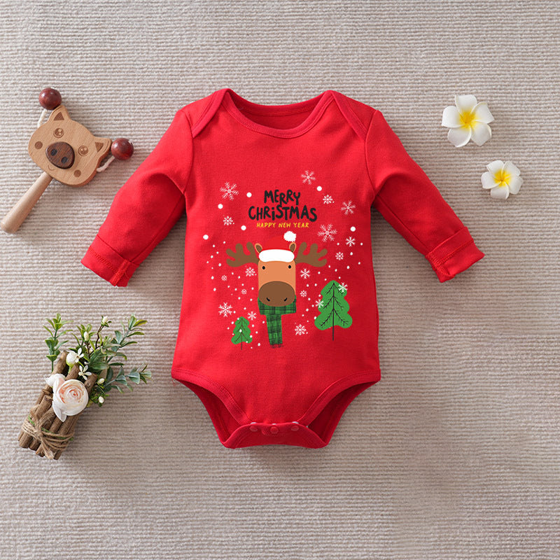 Christmas Cotton Baby Jumpsuit