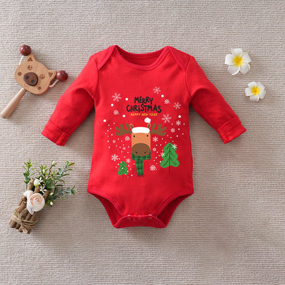 Christmas Cotton Baby Jumpsuit