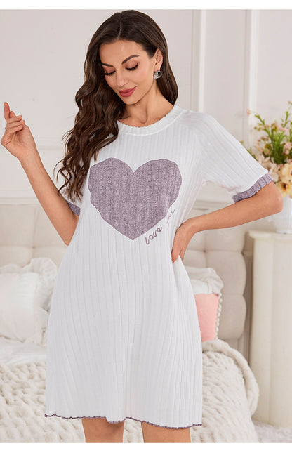 Women’s Summer / Autumn “Sweet Heart” Pajama Set