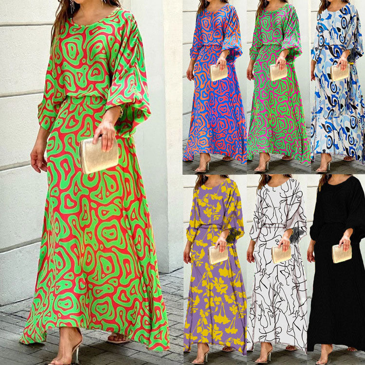 👗Ensemble jupe élégant à imprimé pour femme