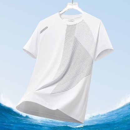 Men's Summer Ice Silk Mesh T-Shirt