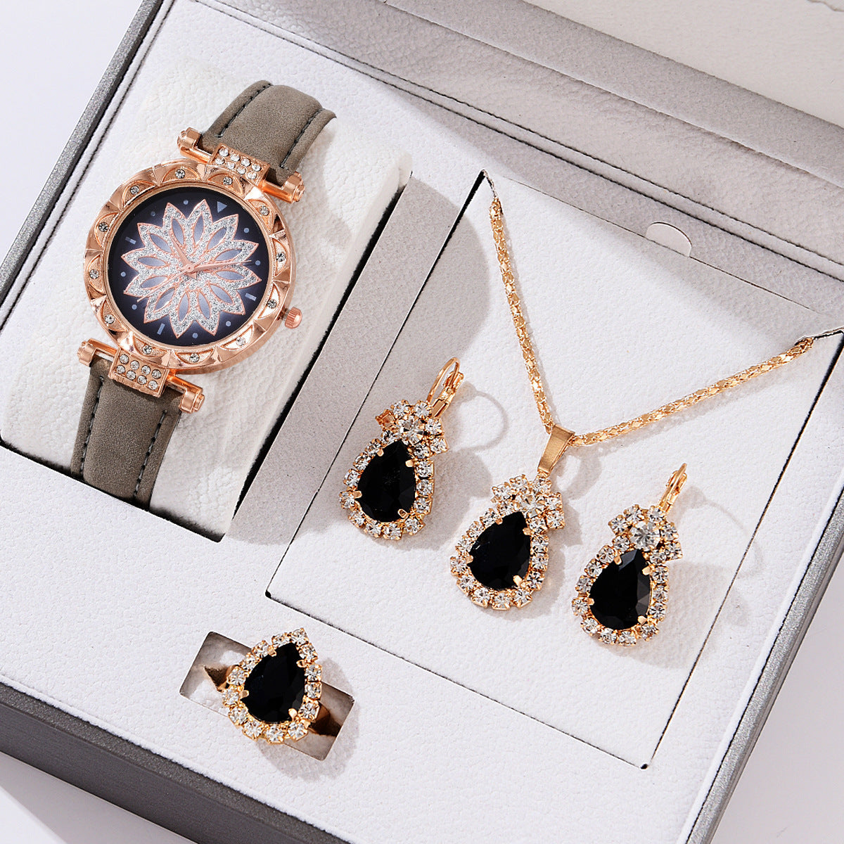 Women’s Quartz Watch & Necklace Set