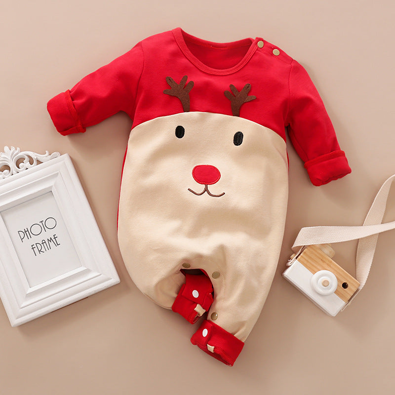 Christmas Cotton Baby Jumpsuit