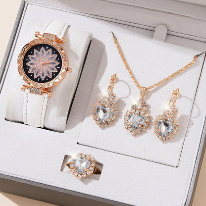 Women’s Quartz Watch & Necklace Set