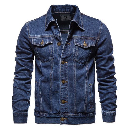 🧥Men’s Slim Denim Jacket – Korean Style, Casual Cardigan, Spring / Autumn