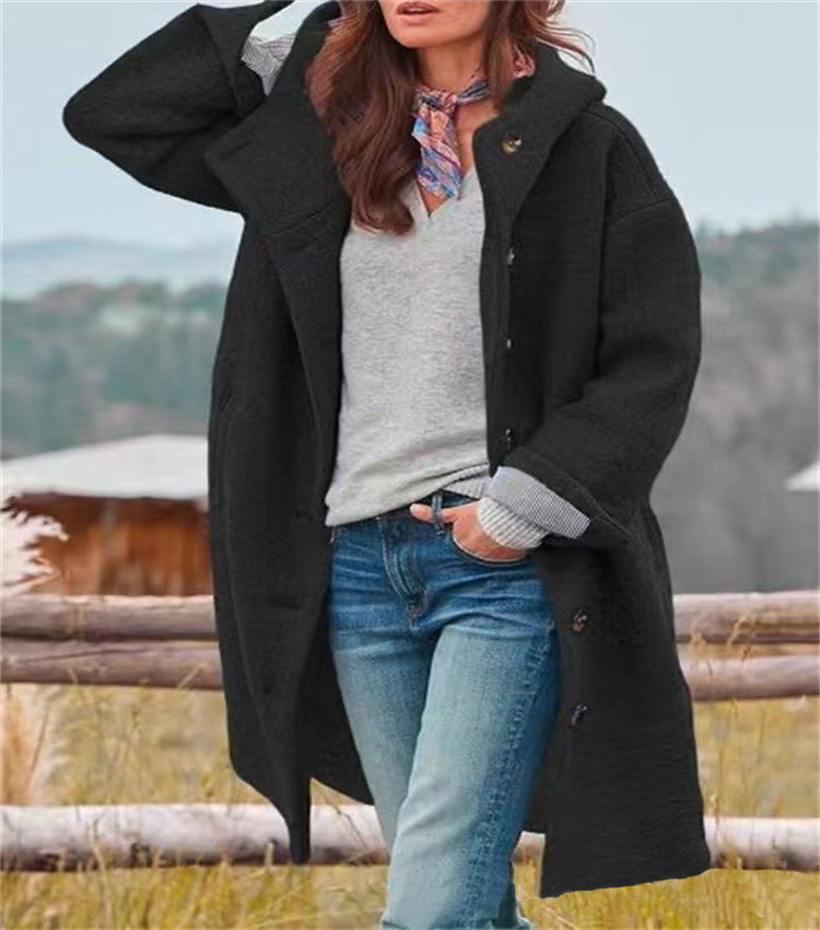 🧥Women’s Casual Hooded Lapel Windbreaker