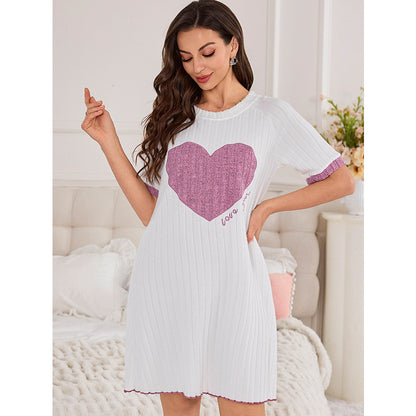 Women’s Summer / Autumn “Sweet Heart” Pajama Set