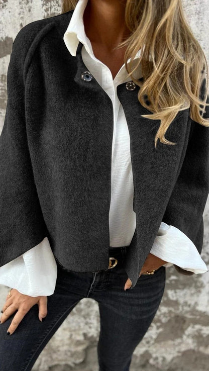 👘 Women’s Loose Cashmere Bat Sleeve Jacket