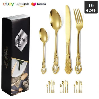 Royal Court 24-Piece Stainless Steel Western Cutlery Gift Set