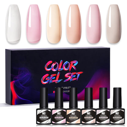 Kit de 6 vernis gel UV couleur