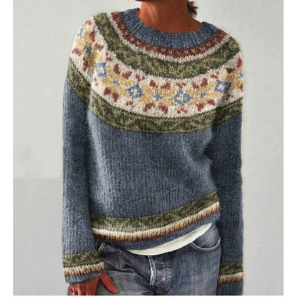 Color-Block Pullover Sweater
