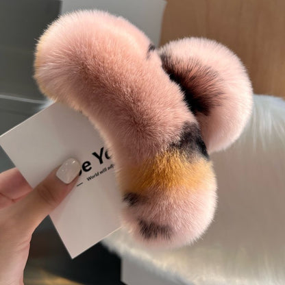 Rabbit Fur Hair Clip