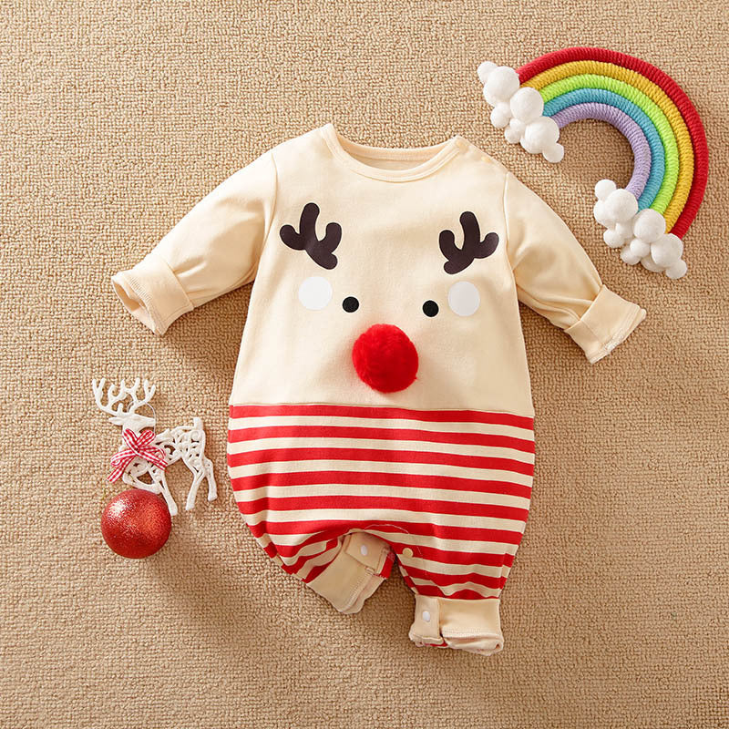 Christmas Cotton Baby Jumpsuit