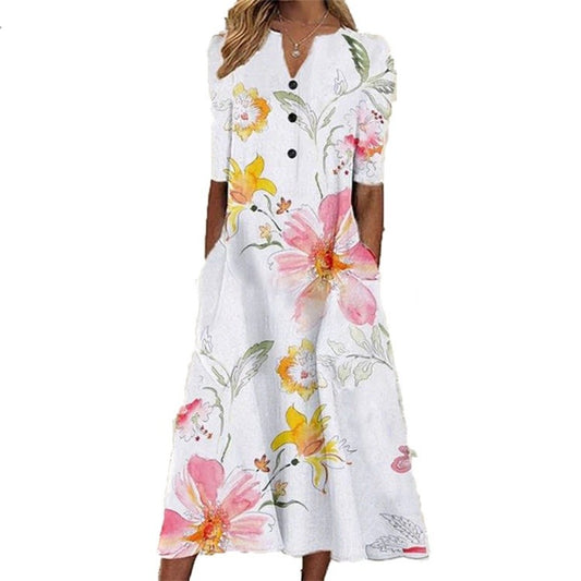 Women's Printed Pullover Dress