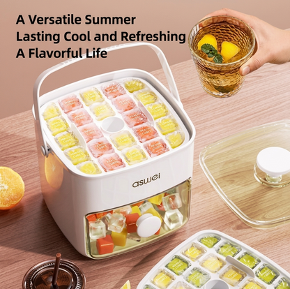 🧊Press‑Type Ice Cube Maker🍧